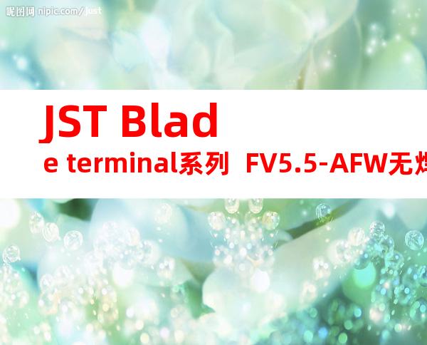 JST Blade terminal系列  FV5.5-AFW无焊端子产品规格书